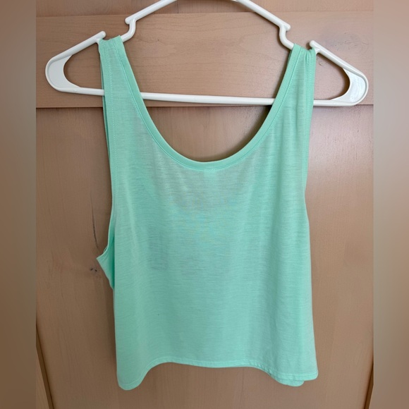 Rogue Bella Canvas Mint Green Women's Crop Tank Top - Picture 2 of 3